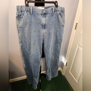 Vintage Levis Carpenter Jeans Relaxed Straight Hong Kong Red Tab Size 38×30 Mens